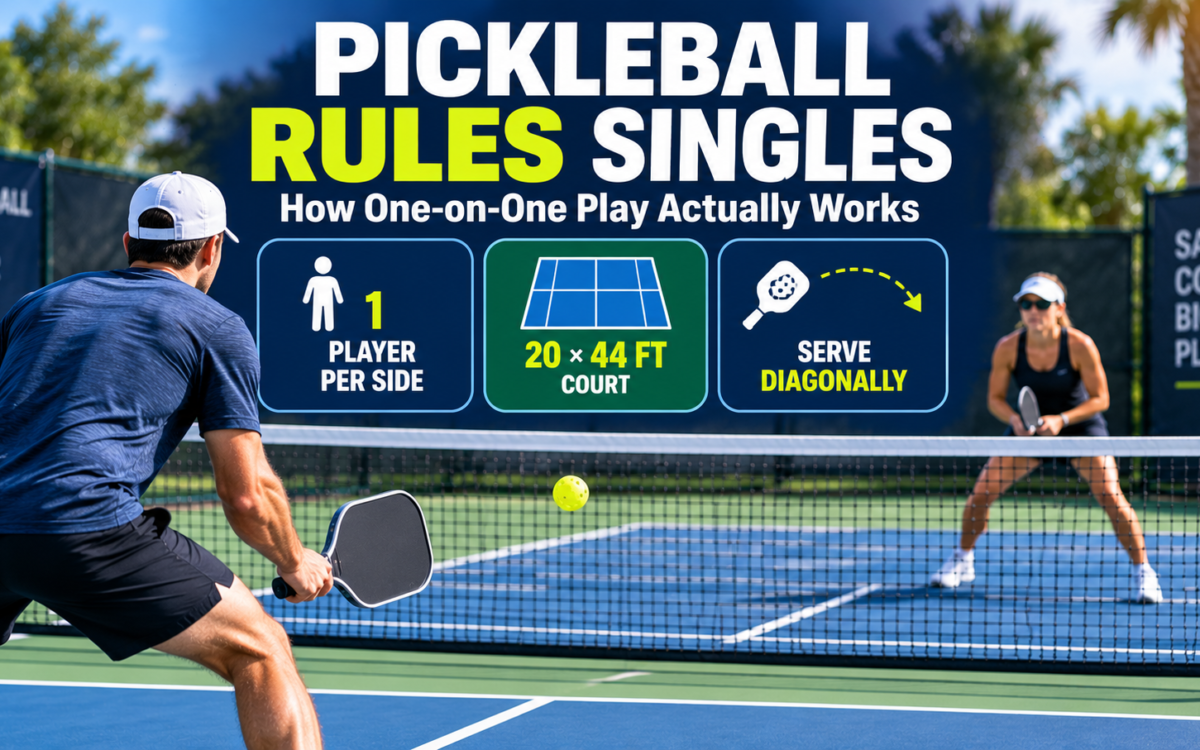 Pickleball Rules Singles: How One-on-One Play Actually Works