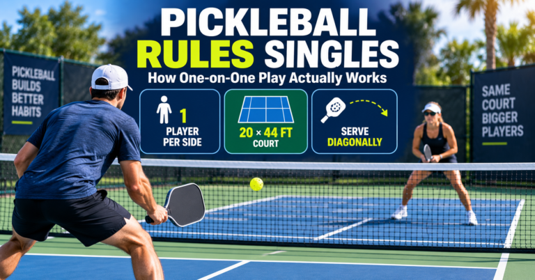 Pickleball Rules Singles: How One-on-One Play Actually Works