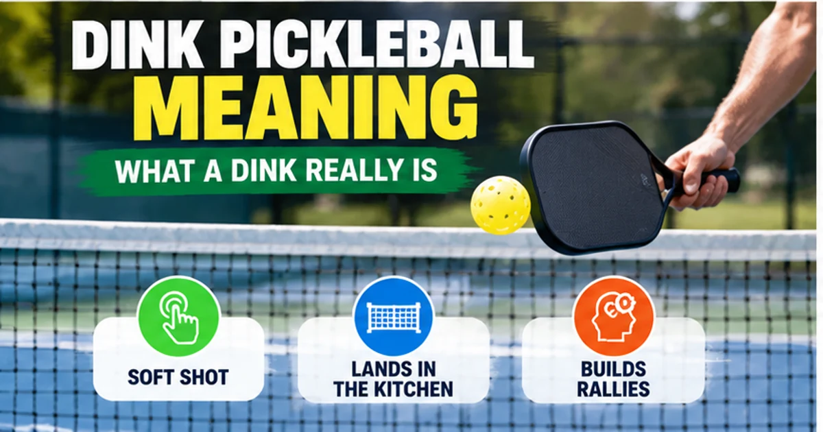 Dink Pickleball Meaning: What a Dink Really Is