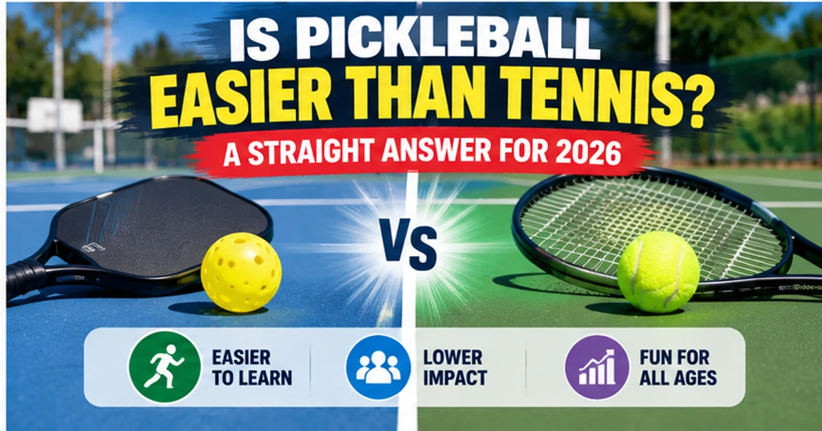 Is Pickleball Easier Than Tennis? A Straight Answer for 2026