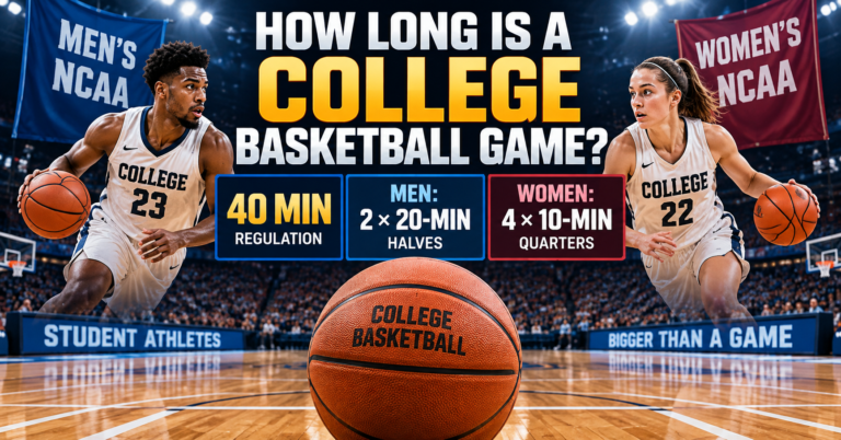 How Long Is a College Basketball Game? (2025-26 NCAA Rules)