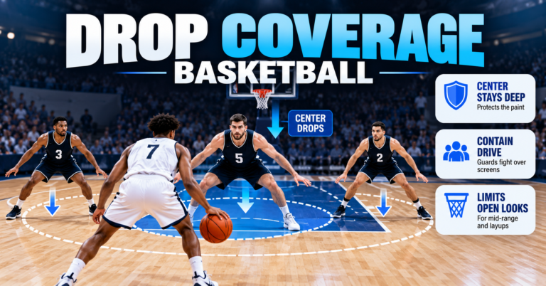 Drop Coverage Basketball: How the Pick-and-Roll Defense Works