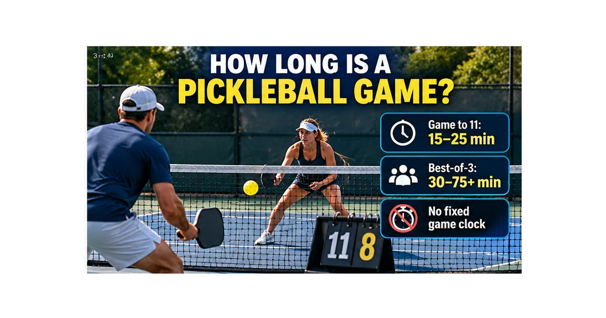 How Long Is a Pickleball Game? Average Game and Match Times